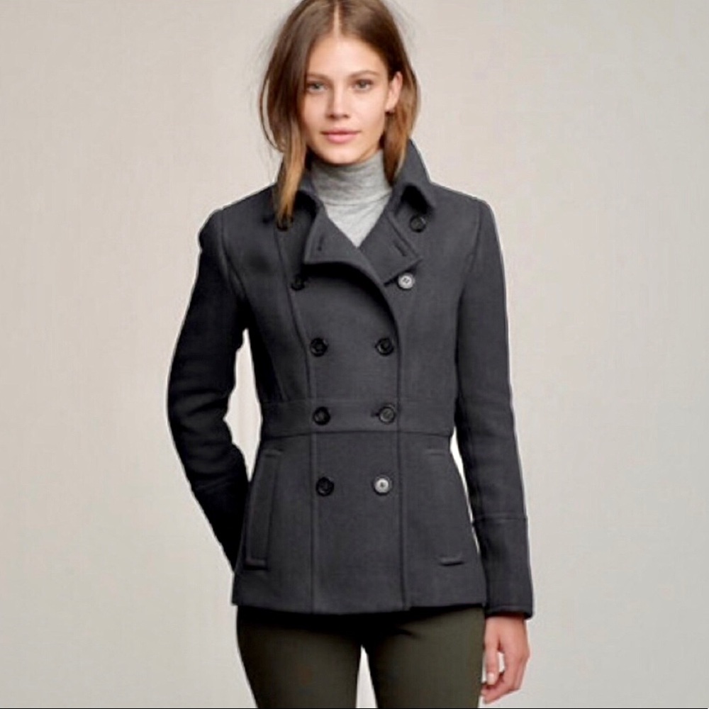 J.Crew Stadium Cloth Gray Coat by Nello Gori